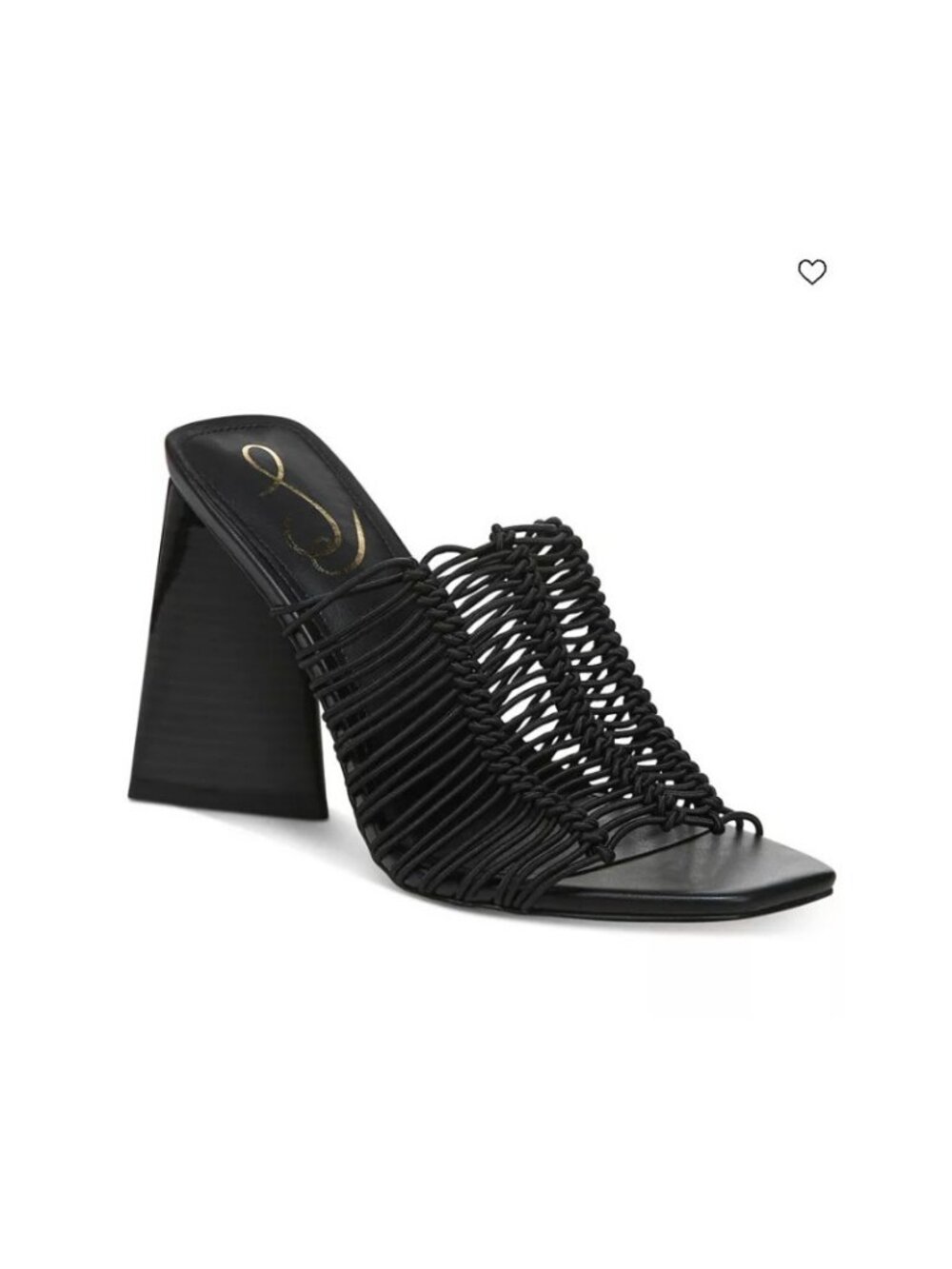 SAM EDELMAN Women's Laurette Block-Heel Black Sandals sz 9